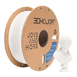 3DHoJor Matte PLA Filament 1.75mm , Upgrade 1kg Cardboard Spool PLA Filament 1.75 - PLA 3D Printing Filament, Print with Most 3D Printers Using 3D Filament(Matte White)
