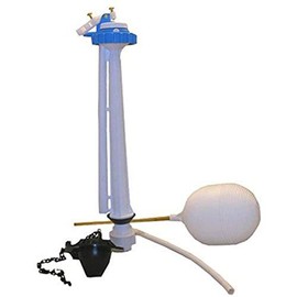 LASCO 04-4029 Toilet Ballcock with Anti-Syphon Plastic 12-Inch Fill Valve Kit with Float, Float Rod, Refill Tube, Flapper and Nut