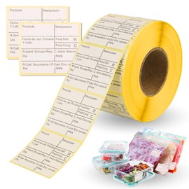 1000 Freezer Labels | Roll Kitchen Labels | Food Safety Compliance | Ideal for Home and Hospitality