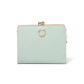 JILL STUART JSLW0DS1 Folding Wallet, Eternal, Cowhide Leather, Bi-folded, With Clasp, Slim Wallet, Ring Type Brooch Decoration, Diamond Shaped Ring Charm, Women's, Stylish, Adult Cute, Includes