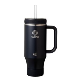 TAKEYA Straw Handle Tumbler, 0.4 fl oz (1.17 L), Onyx Cold Insulation, Straw Tumbler, 46.1 fl oz (1,170 ml)