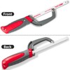 PLOWFAR Aluminum Frame Mini Hacksaw with 250mm Flexible Bi-Metal HSS