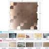 XUANINY 7-Sheet Peel and Stick Metal Backsplash Tiles, Self Adhesive