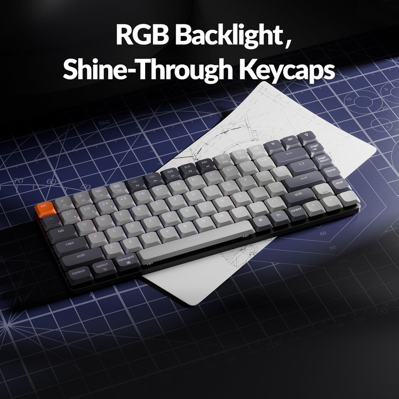 Keychron K3 Version 3 QMK Low Profile Mechanical Keyboard Wireless,