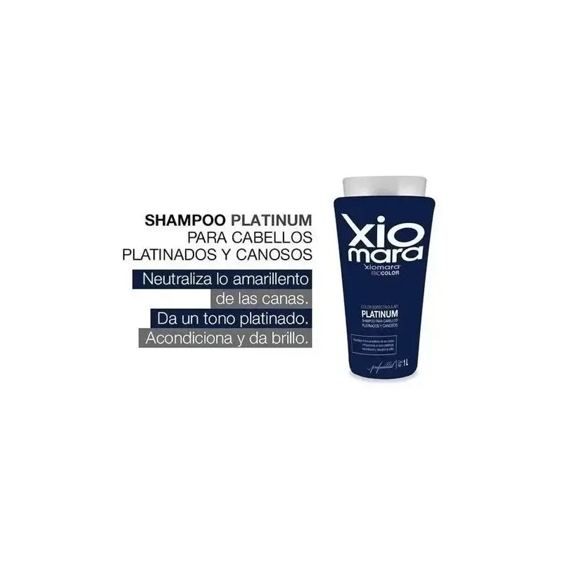 Shampoo Matizador De Canas Profesional Xiomara 1 Lt