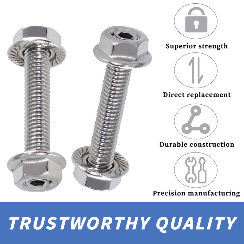 GSTP M8*1.25 Studs Kit Exhaust Studs and Nuts Kit Compatible