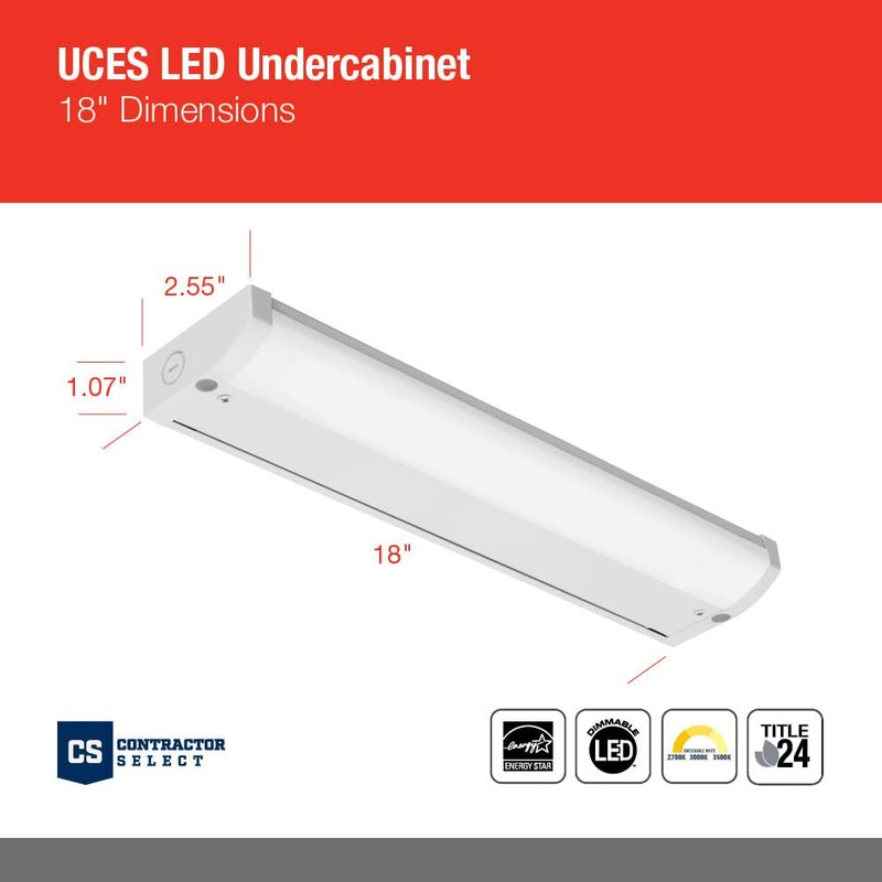 Juno UCES 18 Inch LED Under Cabinet Lighting, LED Kitchen