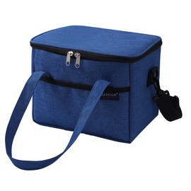 TEAMOOK Lunch Bag Insulated Lunch Box Soft Leak Resistant Cool Bag for Adult Men,Women,Work, Royal Blue,10-12 Cans