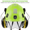 GREEN DEVIL Protective Helmet, Work Helmet with Clear Visor and