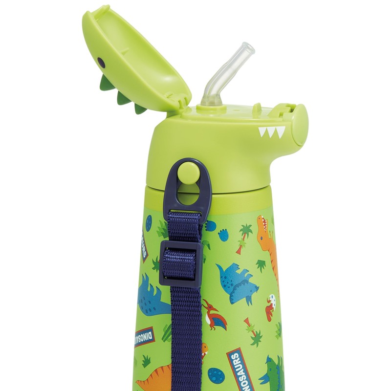 Skater PSHC4DK-A Die-Cut Water Bottle with Straw, 14.2 fl oz