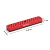 EMENTOL 1/4" Magnetic Bits Holder - Red, 43PCS Hole, Bit
