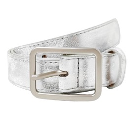 RMMVJJ Women Silver Belt Leather Belts Pants Jeans Dresses Belts Bling Shiny Gltter Golf Belt Silver M