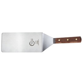 Mercer Culinary Praxis Rosewood Handle Heavy Duty Turner, 8 Inch x 4 Inch, Brown
