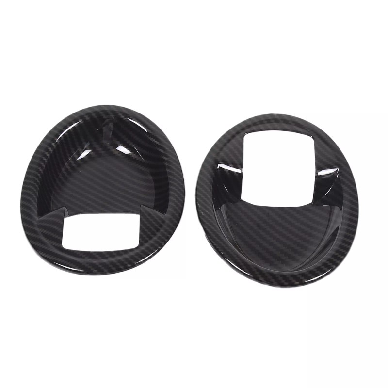 BEBECAR Carbon Fiber ABS Door Handle Bezel Trim COver Fits