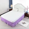 PiccoCasa Elasticated Bed Skirt Ruffled Bed Base Wrap Around Bed