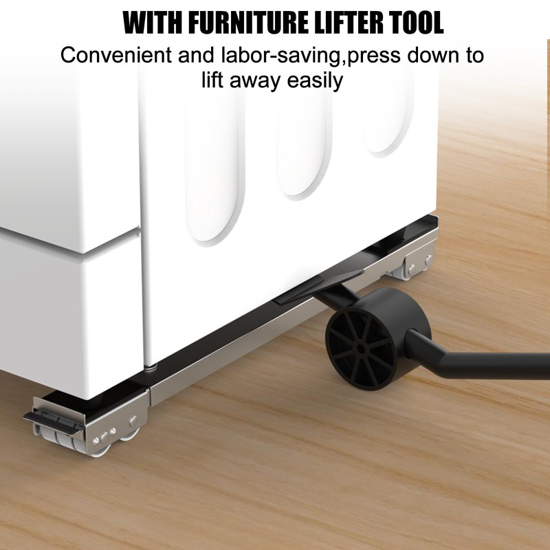 Appliance Rollers With 360° Swive Wheels, Anti Slip Heavy Duty
