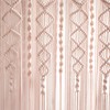 Lush Decor Boho Macrame Textured Cotton Window Curtain Panel Single