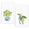 FYSUIMU Lemon Kitchen Dish Towel 18 x 28 Blue Yellow
