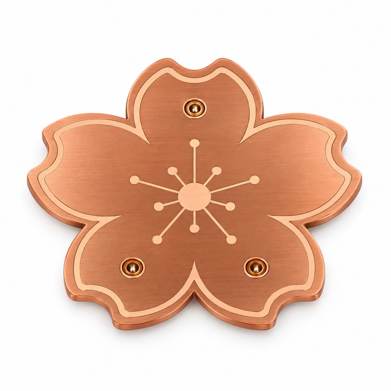 2-Pack Copper Bird Bath Disks with Triple-Point Support, 3.94 Inch