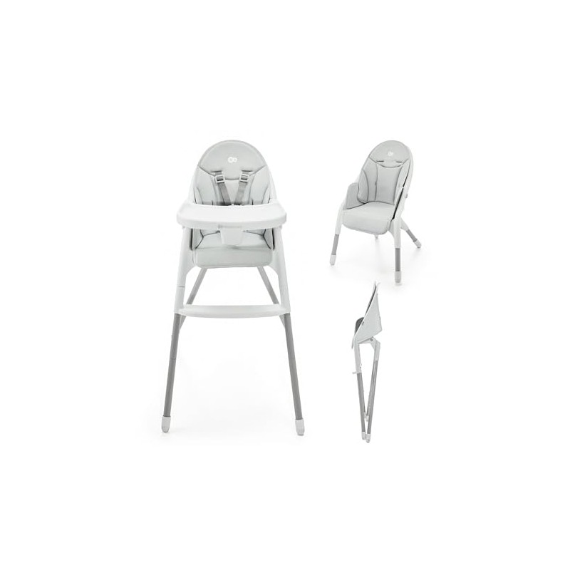 Kinderkraft DINNLY, Foldable highchair, Easy Tool-Free Setup, Comfortable Easy-Clean Insert,