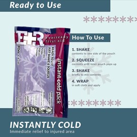 Ever Ready First Aid Disposable Cold Compress Therapy Instant Ice Pack for Injuries 6" x 9" - 3 Pack