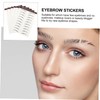 WOONEKY Instant Natural Brows 6pcs Hair-like Eyebrow Stickers False Eyebrows