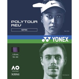 YONEX PTGR120 Tennis String, Polytour Lev, 120 String, High Rotation Spin, Purple (039)