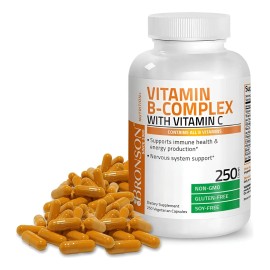 Súper Complejo B (250 Cápsulas) Bronson B Complex Sabor Sin Sabor