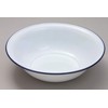 Falcon ENAMEL CAMPING PUDDING BOWL TRADITIONAL WHITE 14cm 46014