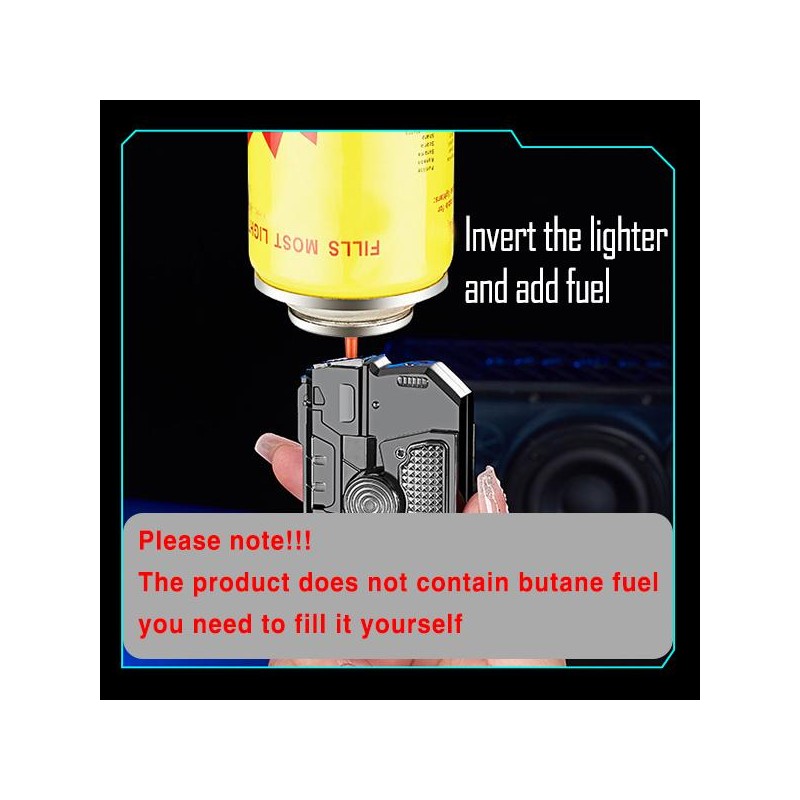 Windproof Torch Lighter Refillable Foldable Rotatable Lighter For Daily Use