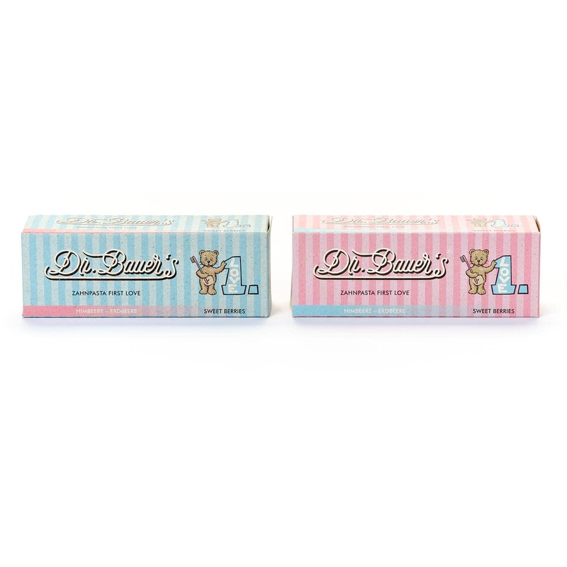 Dr. Bauer's Zahnpasta First Love Sweet Berries mit Fluorid, 50ml