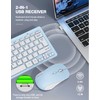 TECKNET Wireless Keyboard and Mouse Combo, Mini Cordless Computer Keyboard