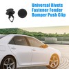 A ABSOPRO 12mm Hole Rivets Bumper Fender Retainer Clip Plastic