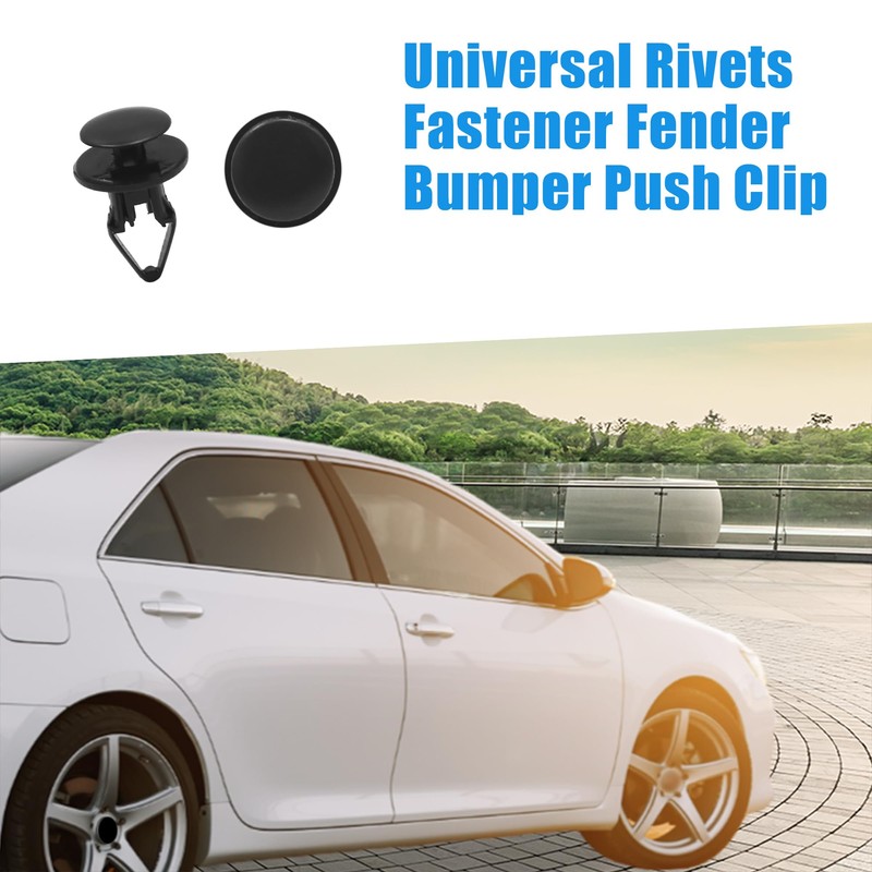 A ABSOPRO 12mm Hole Rivets Bumper Fender Retainer Clip Plastic