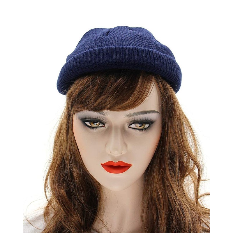 KNITDAY - Gorro corto de punto de pesca con diseño