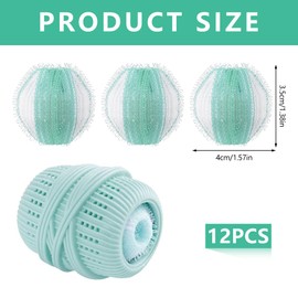 12 Stücke Tierhaarentferner Waschmaschine, und 1 Waschbälle Fusselbälle für die Waschmaschine, Entfernt Tierhaare,Fusseln & Flusen,Wiederverwendbar Fusselbälle Waschmaschine, Haarfänger Flusenkugeln