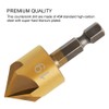 COMOWARE Countersink Drill Bit Set- 7 Pcs Counter Sinker Drill