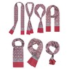 WANYING Men's Faux Silk Ascot Tie Scarf Multifunctional Neckerchief Long