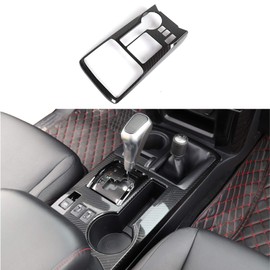 Voodonala for Toyota 4Runner Gear Shift Panel Cover Center Console Interior Trim for Toyota 4Runner SUV 2010-2019(Carbon Fiber Black,1PC,ABS)