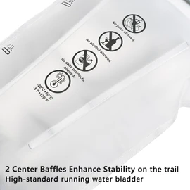 Water Bladder 2-Liter Leak-Proof, Water Reservoir BPA-Free for Hiking Backpack Water Storage Bag, Wide Opening Hydration Bladder for Hydration Pack Replacement for Running Hiking Cycling