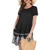elescat Summer Dresses for Women Casual Loose Short Sleeve Sundress