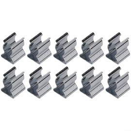 10 Pack Spring Loop Clips Open Spring Clips Heavy Duty Manganese Steel Tool Clips 6-28mm for Garages, Sheds, Courtyards, Closets (6mm)