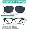 Eyekepper Grey/Brown/G15 Lens 3-pack Clip-on Polarized Large Sunglasses 58x38 MM