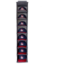 Cap Buddy Cap Shelf Cap Holder Grey Cap Holder Fits Perfectly in Wardrobe Wall or Pole. Hat Storage Protects Your Baseball Caps from Dust and Dents (Grey)