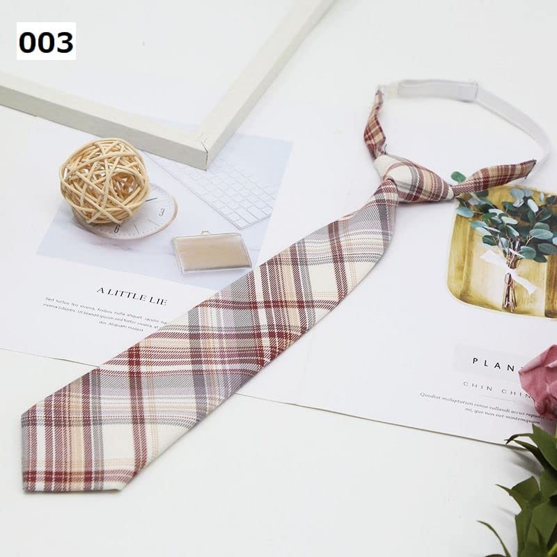 Plus Nao School Necktie, One-touch Necktie, Girls Students, Boys, Checkered