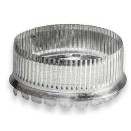 HVAC Premium Snap Tap Clinch Collars | Galvanized Sheet Metal HVAC Duct Start Collar | 12" Sheet Metal Snap Together Start Collars is Compatible with Duct 12"