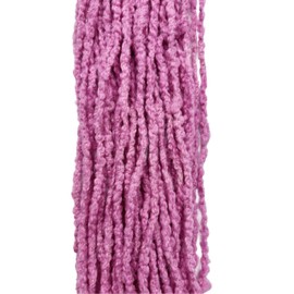 Maker's Craft Boucle Merino Bulky Wool Yarn 100 Grams 18 Yards, Very Luxurious and Soft Yarn for Knitting, Crocheting and Weaving DIY with Vintage Colors (Pink)
