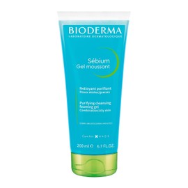 BIODERMA, Sébium Gel Moussant, Limpiador Facial Menos Imperfecciones, Skincare Piel Grasa, Suave y sin Resecar, 200ML