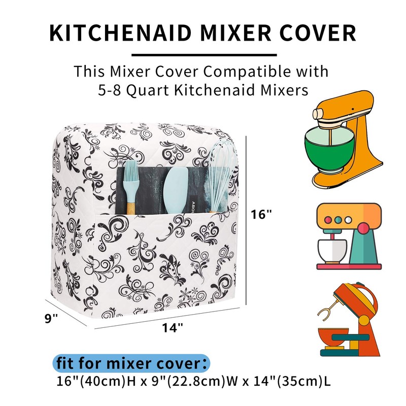 Stand Mixer Dust Cover, Cotton Quilted Kitchen Aid Mixer Cover