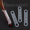 Framendino, 100 Pack Clear Non-Slip Rubber Clothes Hanger Grips Clothing